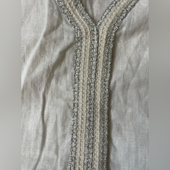 Terzo Millennio Sleeveless Embroidered Linen Dress - Picture 4 of 9